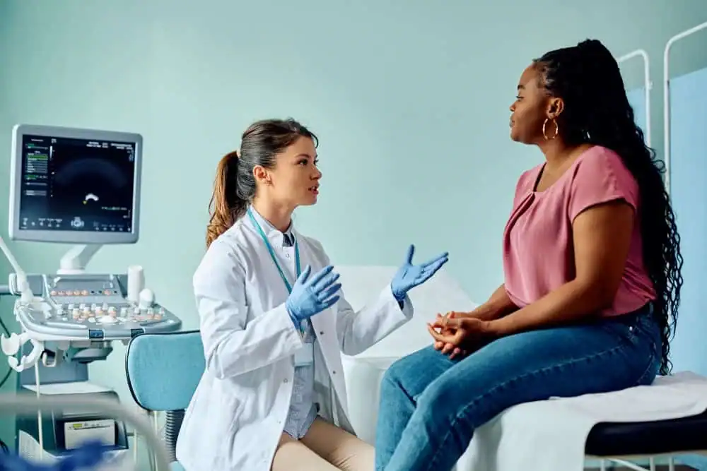 Woman have consultation about vaginal laxity Derbyshire
